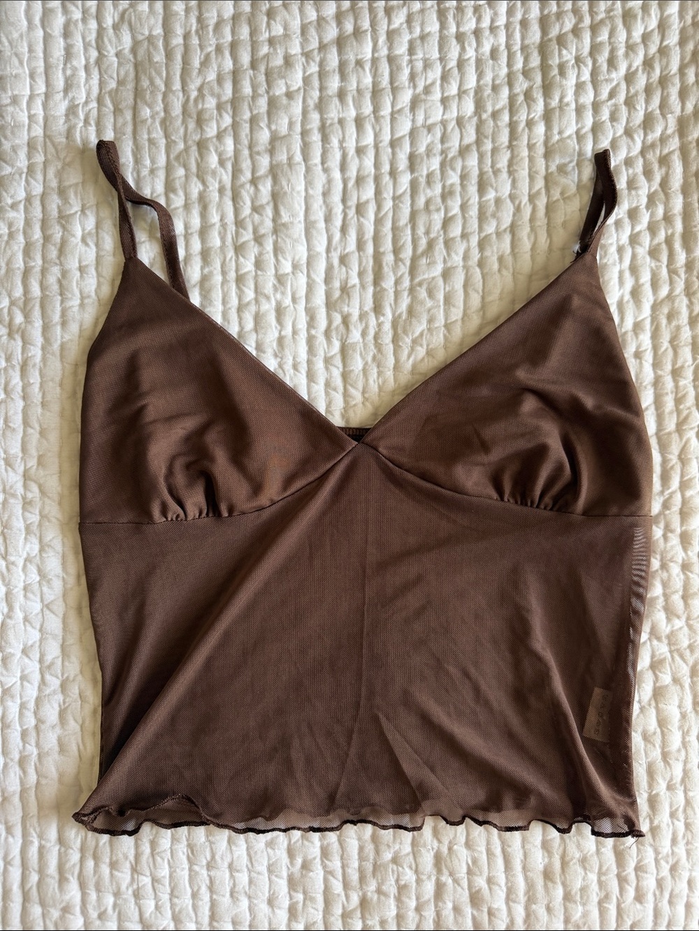 Brown Spaghetti Strap Camisole Top